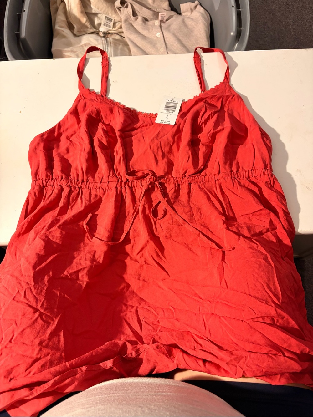 torrid Red Spaghetti Strap Cami Tank